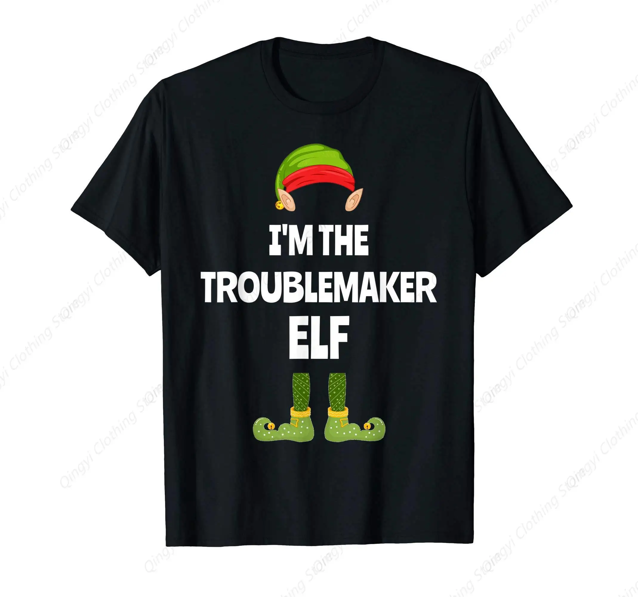 I'm The Troublemaker Elf Matching Christmas Family 2024T-Shirt