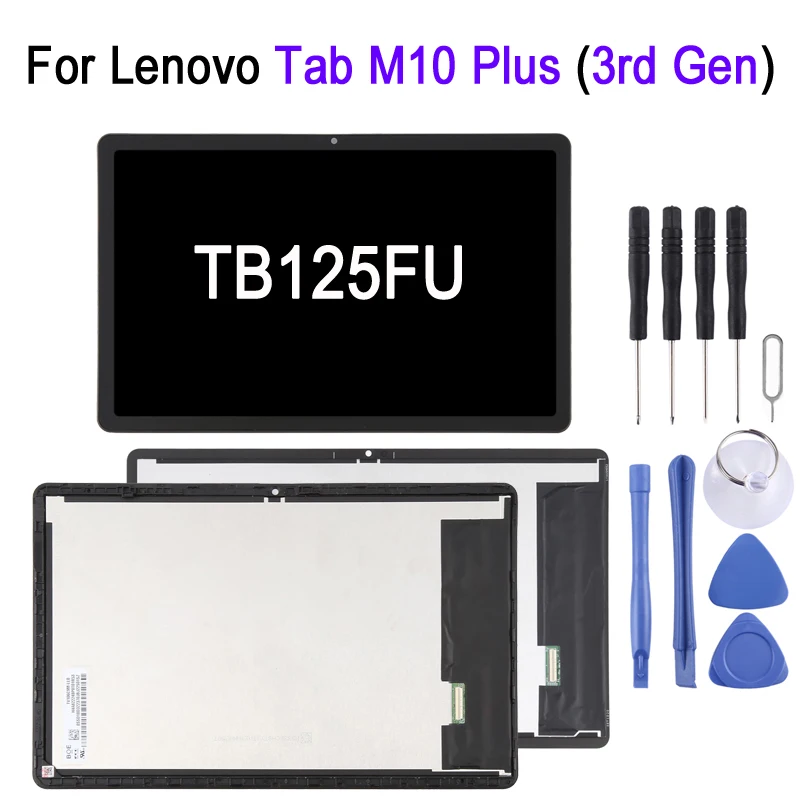 TB125FU IPS LCD Screen For Lenovo Tab M10 Plus 3rd Gen TB-125FU 2022 10.61-inch Tablet LCD Display Touch Screen Replacement Part