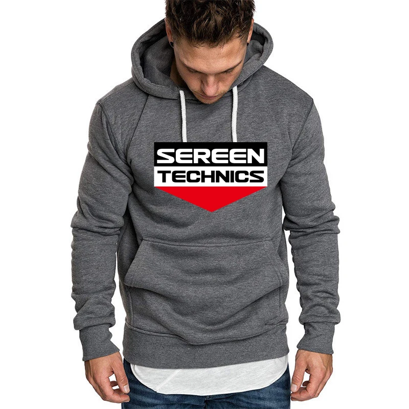 New Spring Autumn Men's Hoodies Technics Dj Turntable Music House Print Casual High Quality Cotton Men's Hoodie Sweatshirt