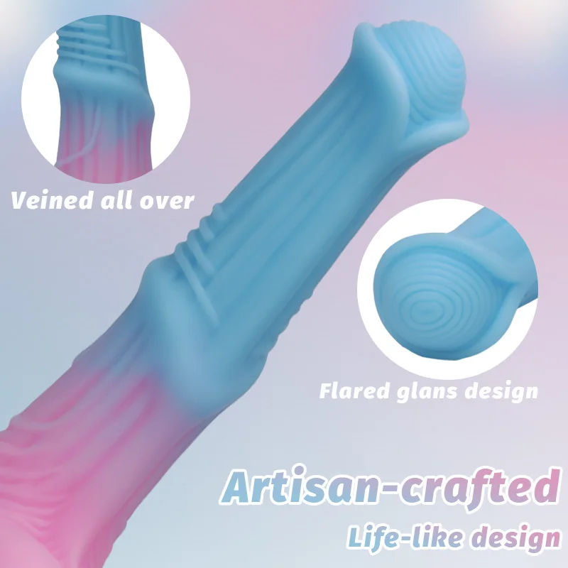 Anal Plug Blue Pink Horse Cock Monster Dildo Anal Dilator Female Vagina Buttocks G-Spot Stimulation Masturbator SM Adult Sex Toy view 3