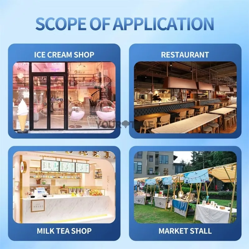 Máquina Comercial Automática Italiana para Gelato, Sorbete y Granizados de 5 Funciones, Nueva, para Helado Suave y Duro a Base de Frutos Secos, Frutas, Leche y Agua
