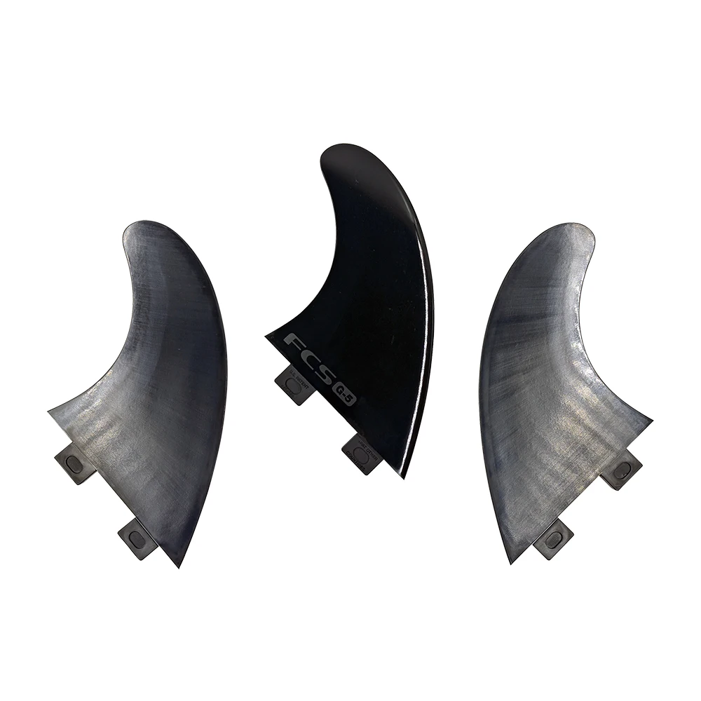 M+GL Surfboard Fins For UPSURF FCS Fin Plugs Plastic Quilhas Rear Fins+Front Fins Board Fins Nylon Funboard Fins Black Color