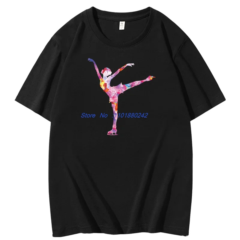 

Красивый фигурный фигурок льда, новые модные рубашки и футболки, летние хлопковые футболки с короткими рукавами, подарки на день рождения, футболка с принтом