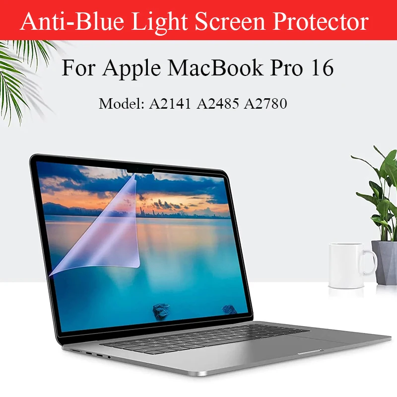 Screen Protector Anti-blue Light for Macbook Pro 16 M3 M2 M1 Chip Anti-reflective Matte Film Guard for A2991 A2780 A2485 A2141