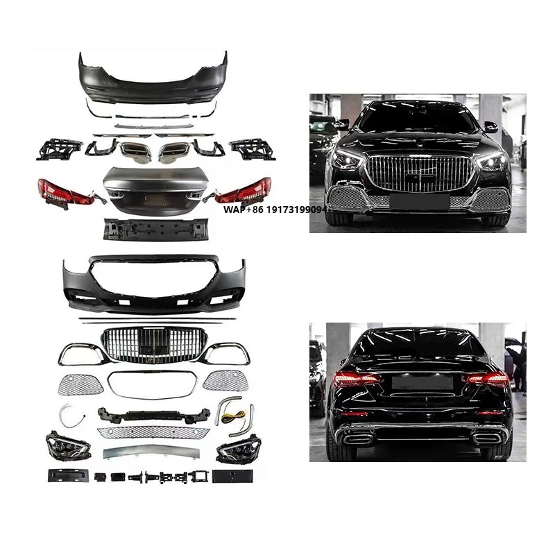 

New Non-Destructive Installation Front/Rear Bumpers 2016-2018 W213 for E-Class Upgrade with Fog Light Bolt-On