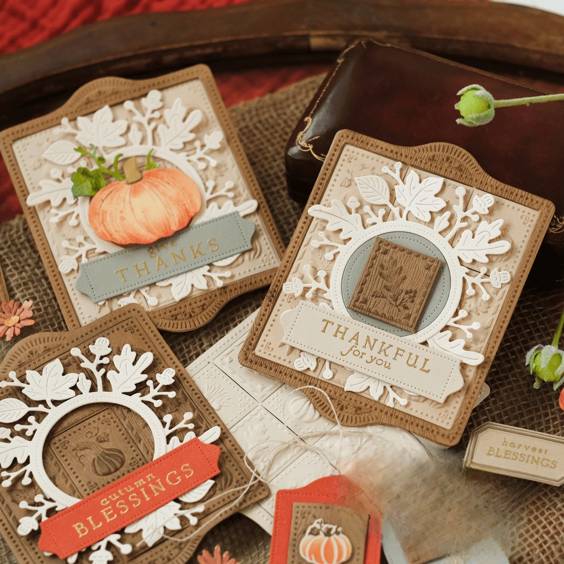 The Autumn Edit September 2026 Collection Pumpkin Bottle Gourd Metal Cutting Clear Stamps Stencil Hot Foil for DIY Making Card
