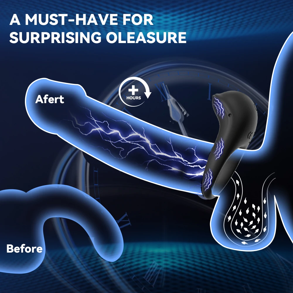 อุปกรณ์สําหรับผู้ใหญ่ Vibrating Cock แหวนสําหรับชาย APP ควบคุม Penisring Vibrator Ejaculation DELAY ชายอวัยวะเพศชายแหวนของเล่นสําหรับคู่รัก