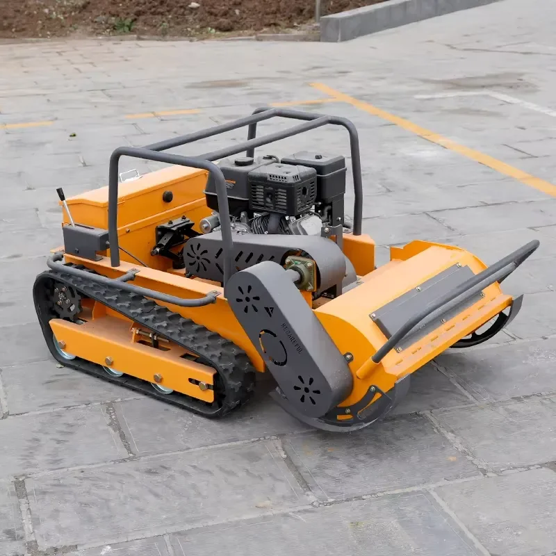 In Stock Fast Delivery 800mm wireless Hybrid Power Remote Control Lawn Mowers With Push shovel