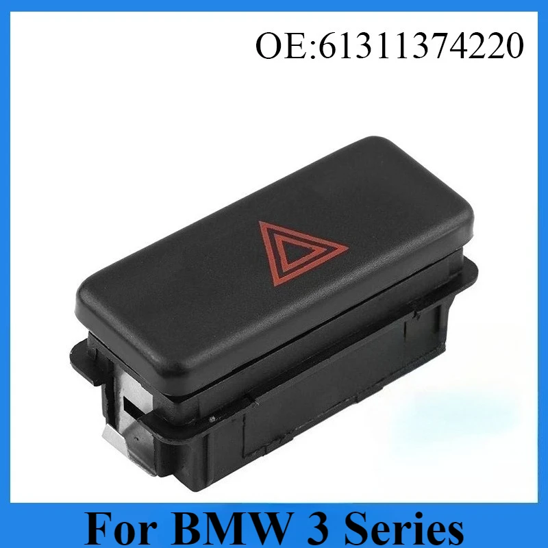 For BMW 3 Series E30 E36 E34 Dashboard Hazard Warning Emergency Light Flasher Switch Alarm Button Replacement 61311374220 OEM