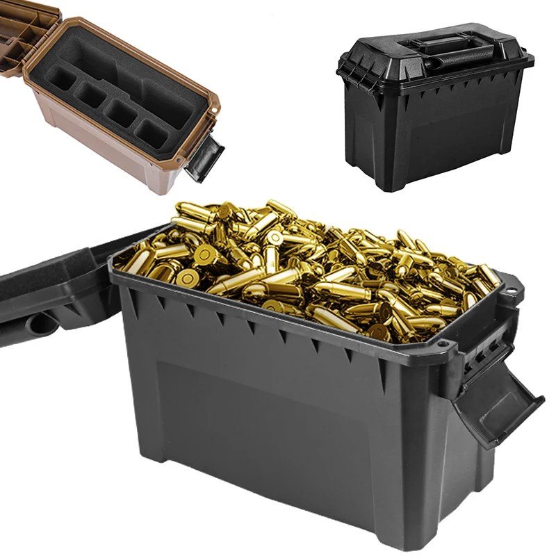 Plastic Ammo Box Waterproof Portable Bullet Container Suitcase BERETTA M9A3 Pistol Magazine Holder Ammunition Storage Case 