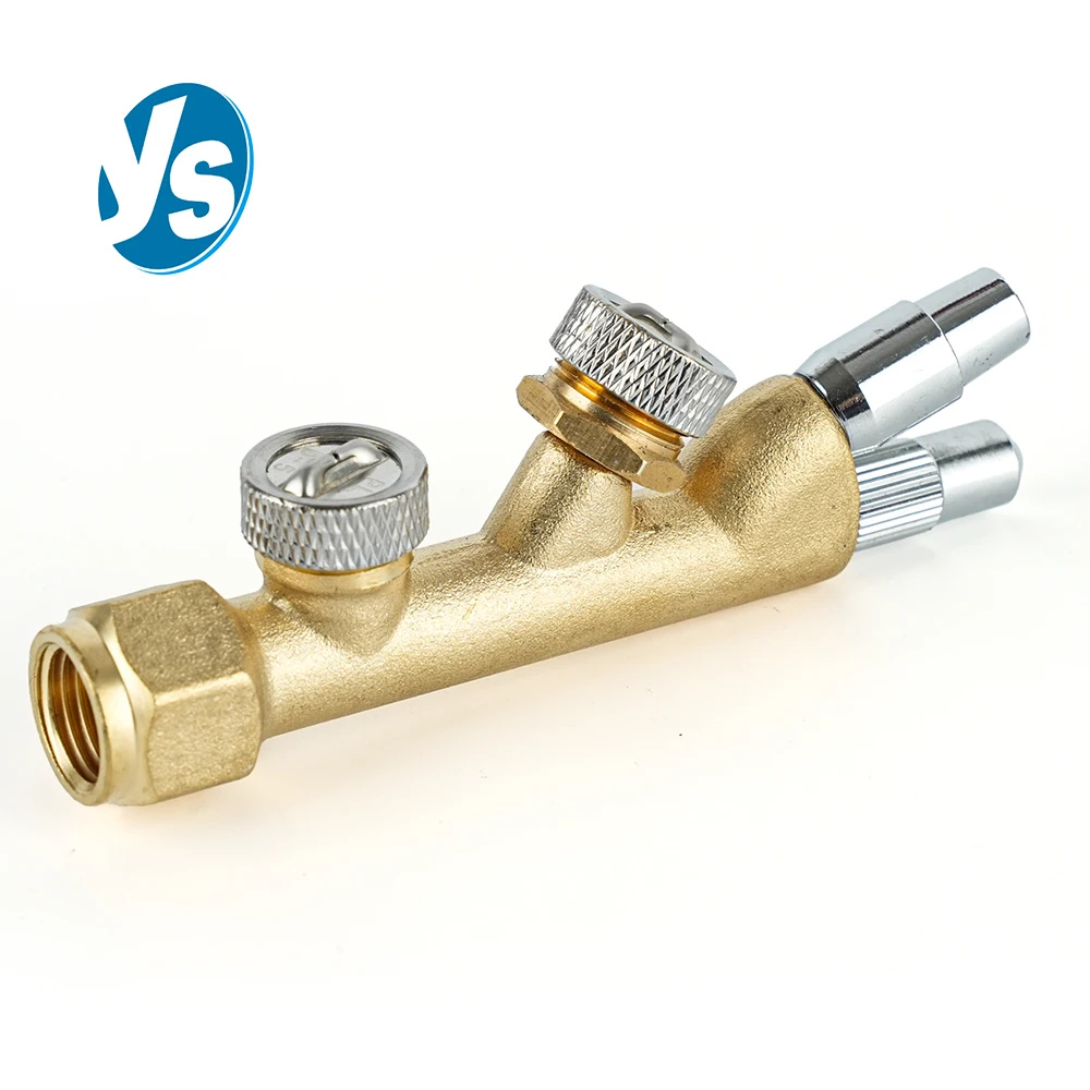 Heavy-Duty 4-Nozzle Sprayer - Adjustable Fan Pattern Atomizer for Orchards & Farmland with Copper Construction