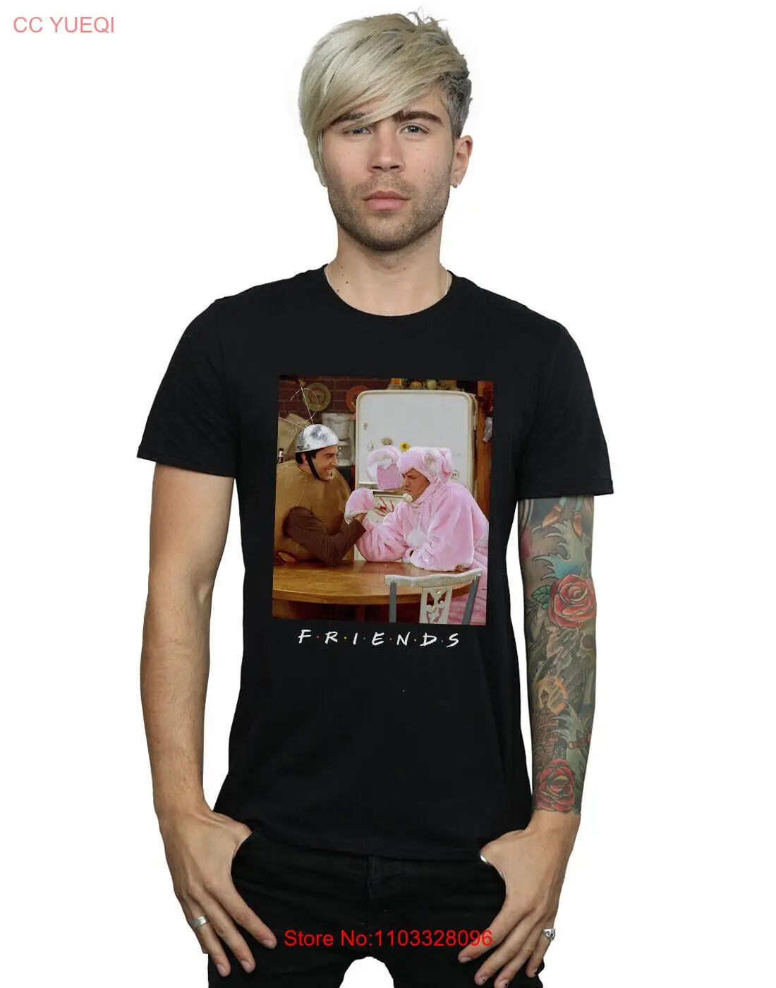 Мужская футболка с надписью «Cross and Chandler»