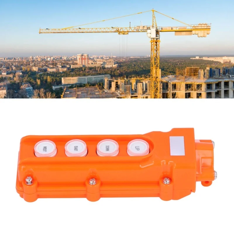 Crane Remote Control Hoist Switch Push Button Box Controller Rainproof 220V/500V COB-62