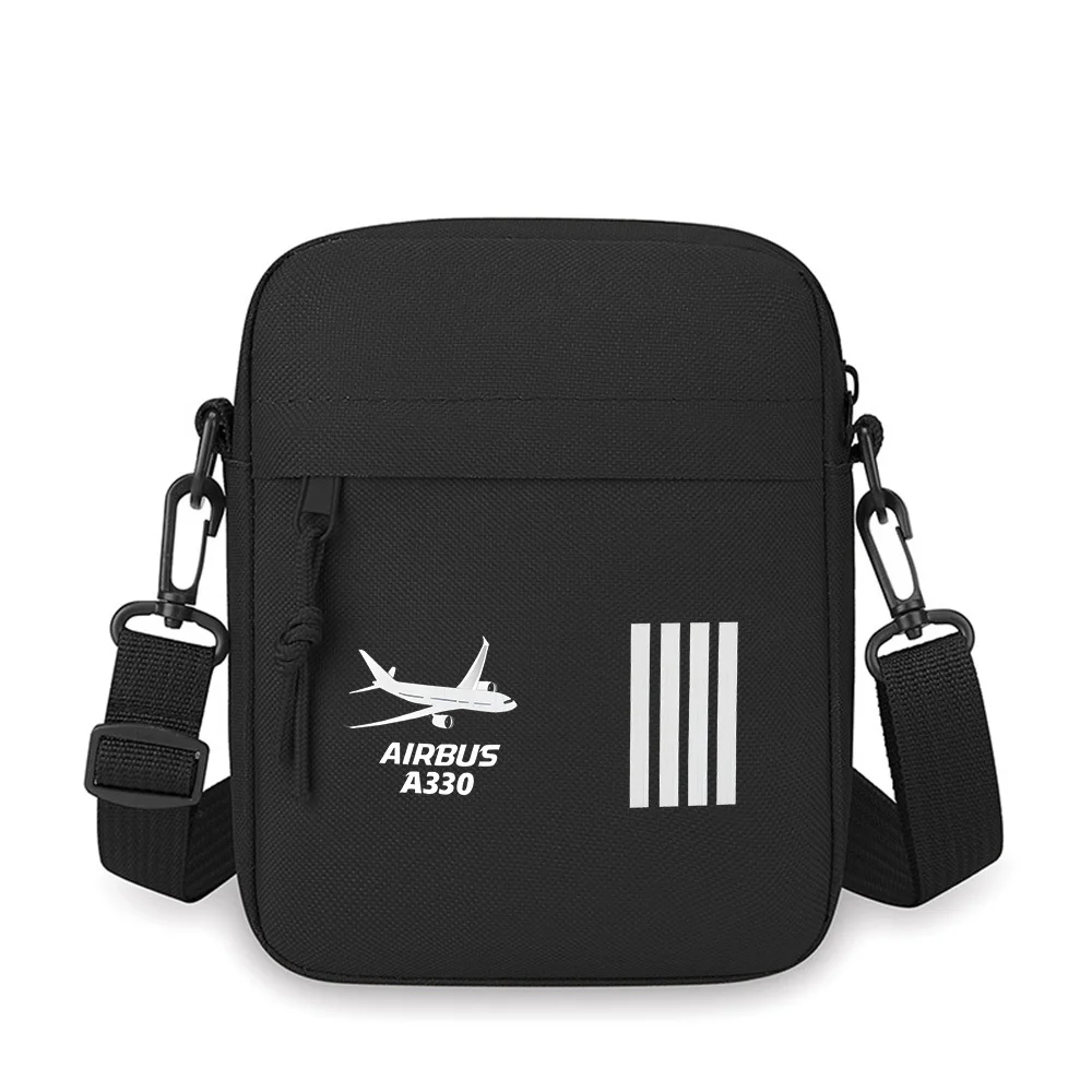 

Airbus A330 plane stripes design Men Crossbody Bag Single Shoulder Women Cartoon Anime Film Printing Design Unisex