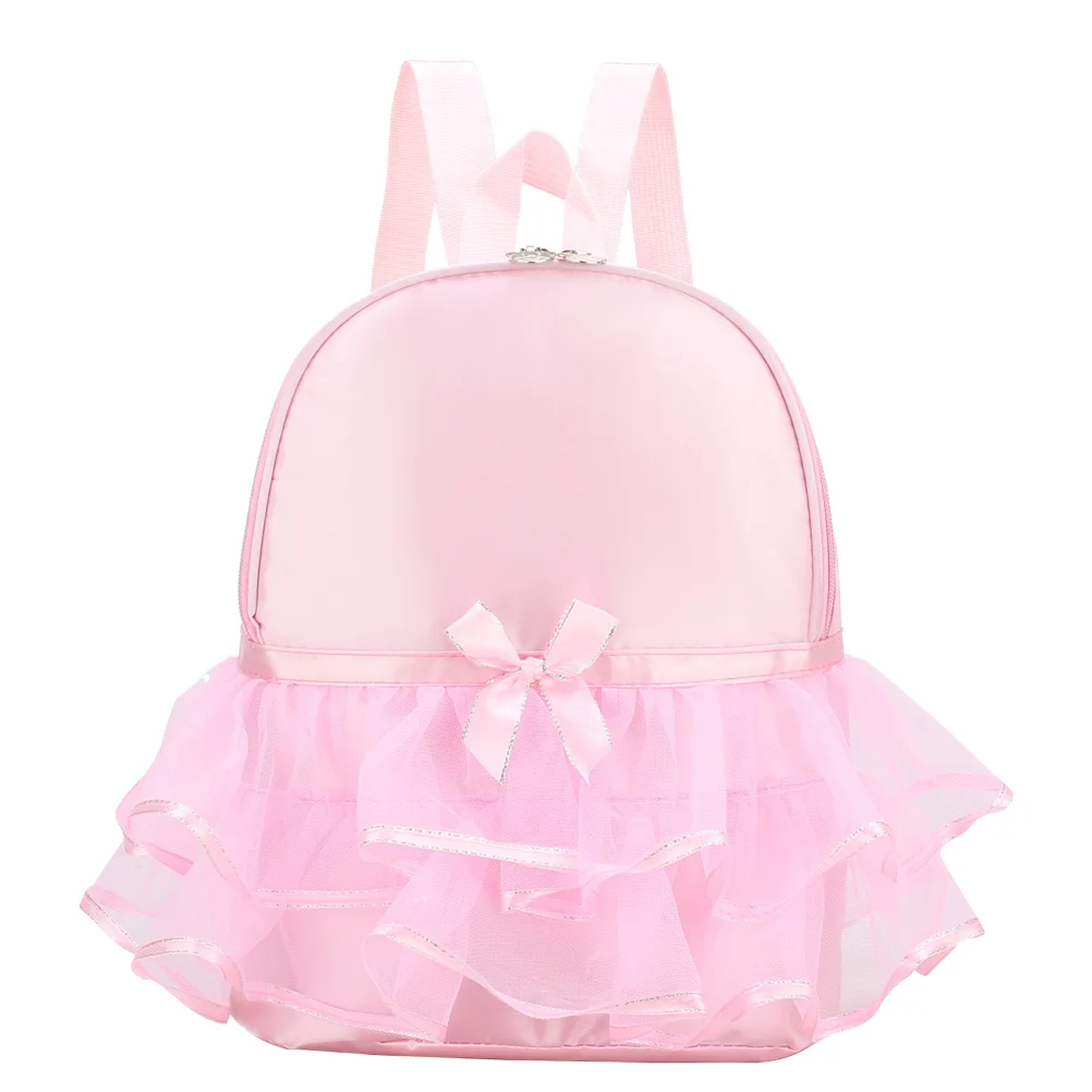 

Ballet Dance Backpack Pink Kids Travel Bag Lightweight Nylon Material Large Capacity Dancewear Storage Shoulder Bag