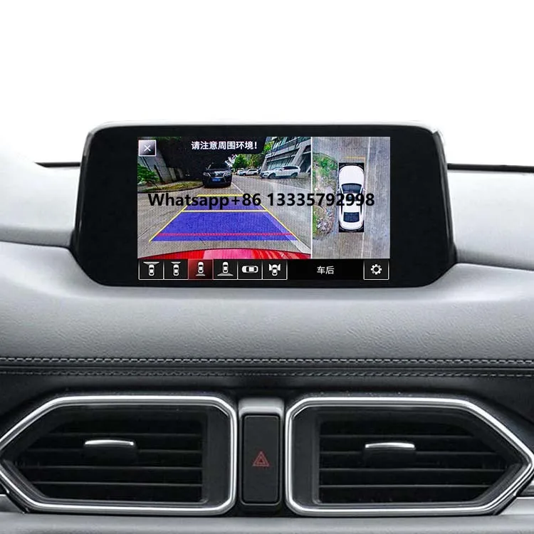 

Sinjet 360 Degree Bird View Parking Security System Original Screen Recording 3D Car Dash Cam for Mazda CX-5 CX-8 CX-9