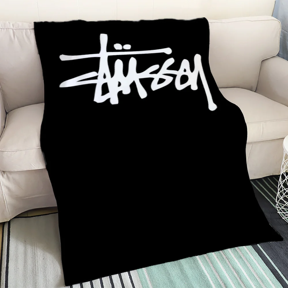 Coperta di design per la decorazione del divano S-stussy soffici coperte morbide King Size coperta di ovatta sottile interni del letto per la casa