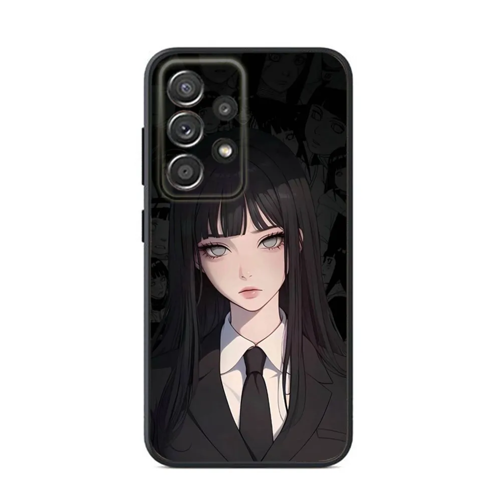 H-Hinata Anime H-Hyuga Phone Case For Samsung S24,S23,S22,S21,S20,S10,S10E,S9 Plus FE Note 20 Ultra 10,9 Plus Black Case