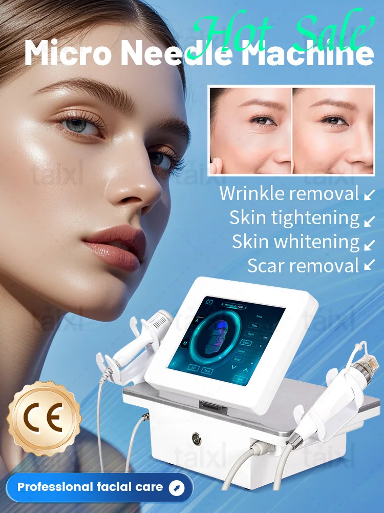 Tragbares Professionelles Morpheus 8 RF Microneedling-Gerät zur Gesichtshautpflege mit 10, 25, 64 Nadel-Kartuschen