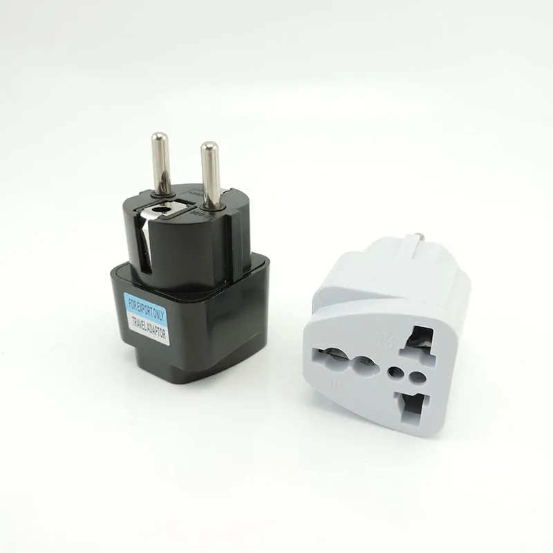 EU Plug Adapter American US To EU Euro European Korea Russia FR Universal Travel Adapter 2Pin AC Converter Power Adaptor