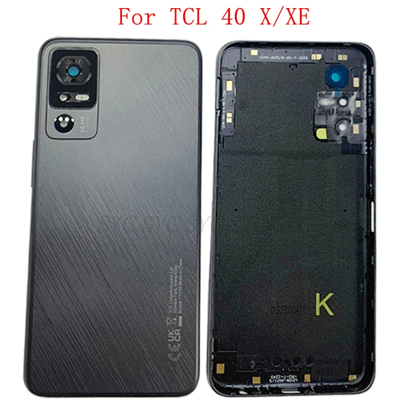 

Battery Cover Rear Door Case Housing For TCL 40 XE X Back Cover with Camera Lens Logo Repair Parts