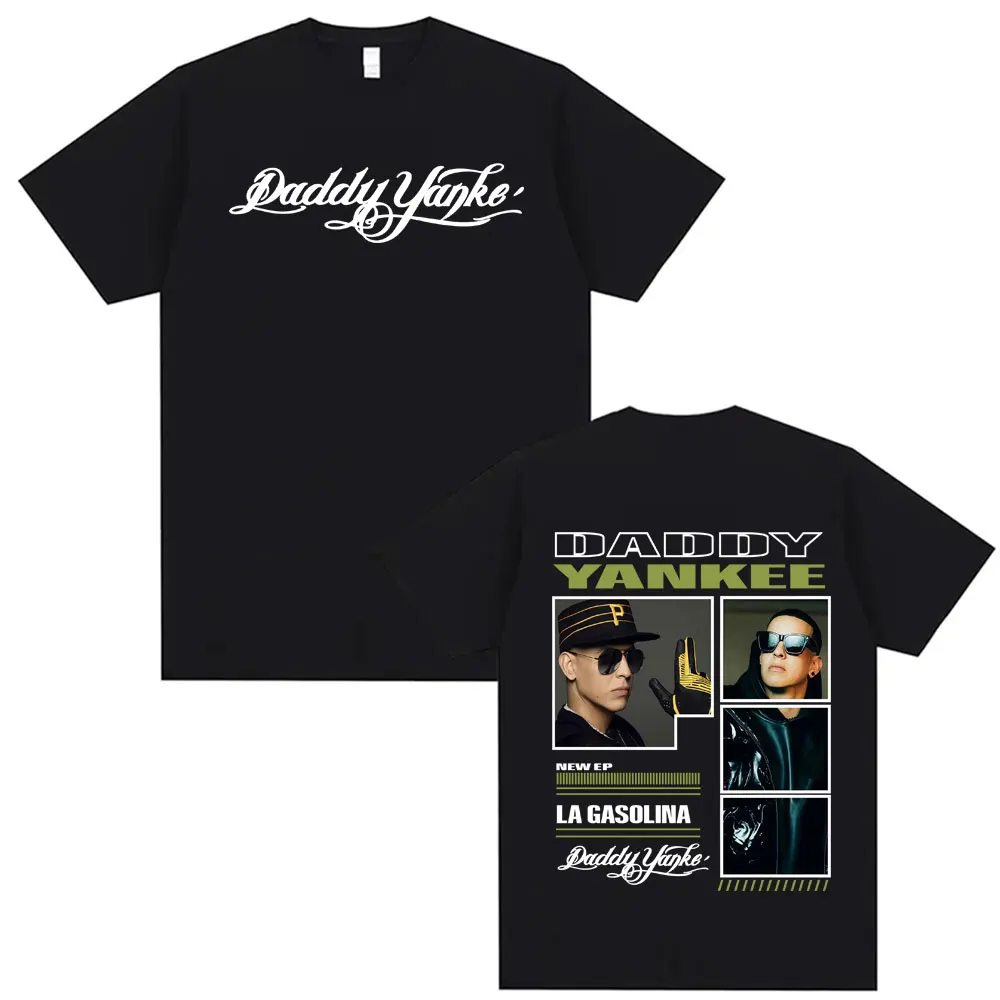 Camisetas de rapero Daddy Yankee Album Tour Merch, ropa para hombre, camiseta Retro de calle Hip Hop de gran tamaño, camiseta Unisex 100% de algodón