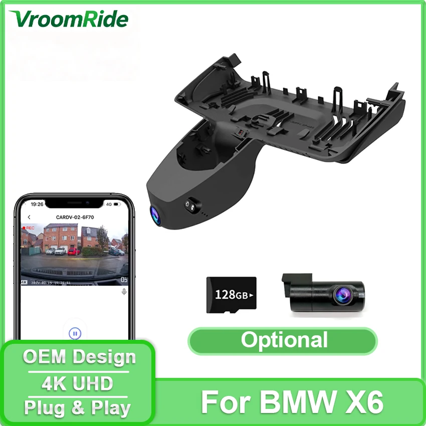 dash-cam-4k-per-bmw-x6-m-g06-f96-2020-2021-2022-2023-telecamera-dvr-stile-oem-plug-and-play-registratore-video-con-visione-notturna-e-wifi-app
