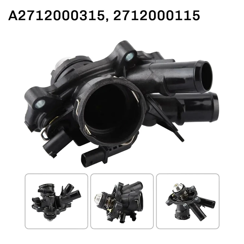 

A2712000315 Car Coolant Thermostat Housing 2712000115 For Mercedes Benz M271 Engine C250 SLK250