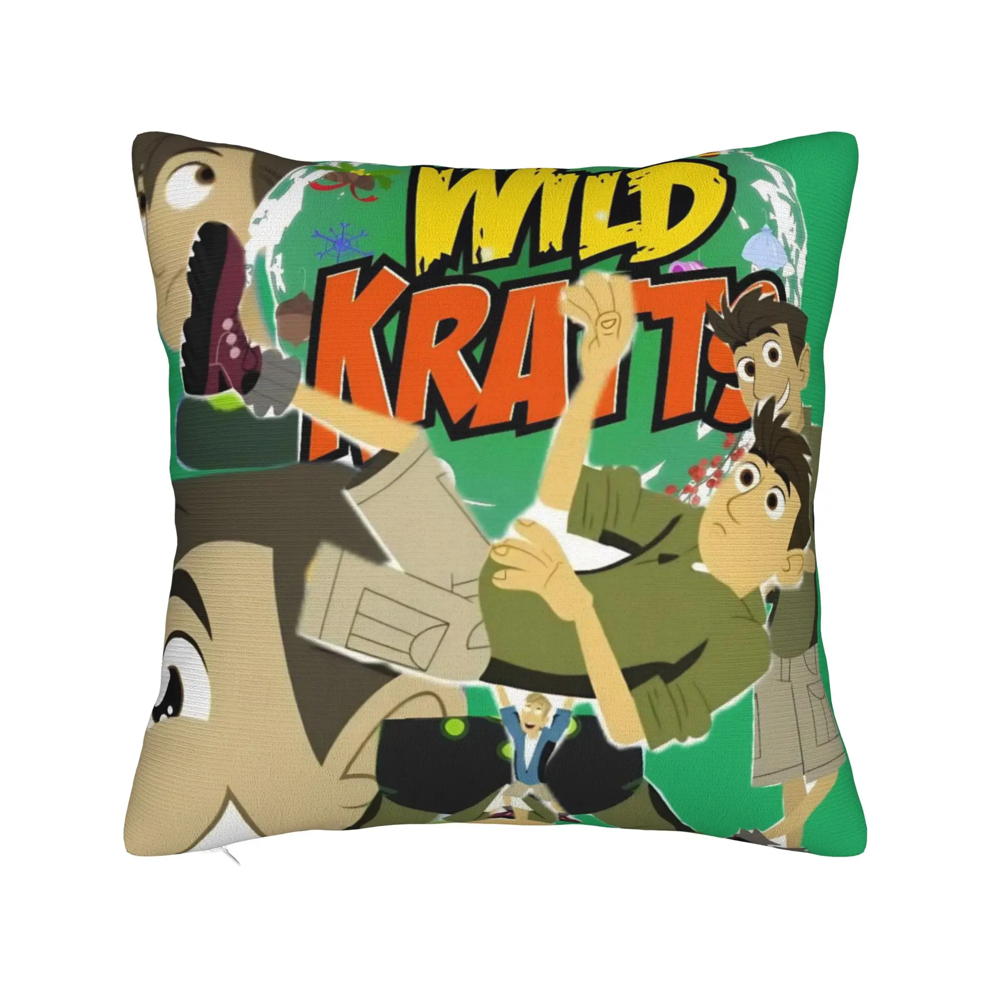 Wild Kratts Cartoon Pillowcases Merchandise Printed Cushion Cover Gift  Pillow Case Cover Home Multiple Sizes