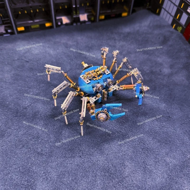 For Mechanical Crab Steampunk Style Assembly Model Creative Handmade Puzzle Building Block Toy Tabletop Ornament Gift