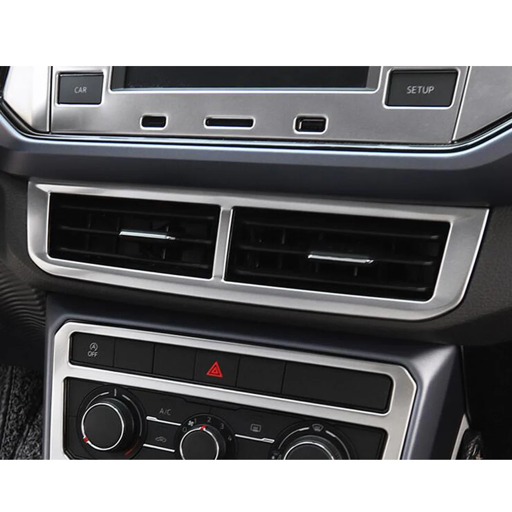 For Volkswagen VW T-cross Tcross 2019 2020 2021 2022 2023 Sticker Switch Vent Outlet Middle Air Condition Control Trim Frame