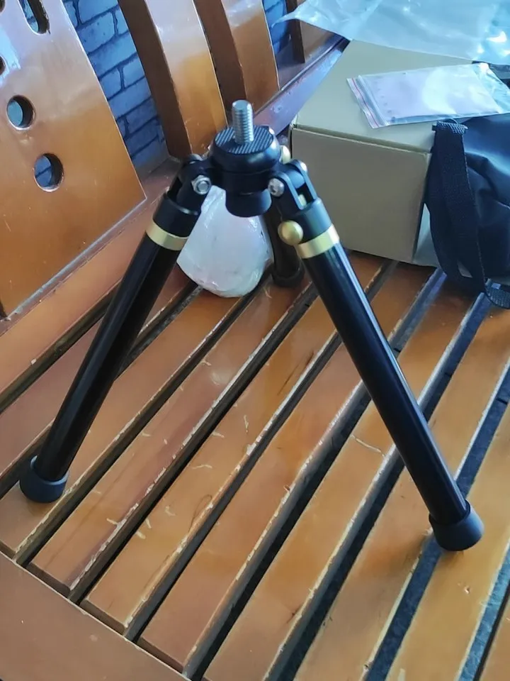 Carbon Fiber Video Monopod Stand Base Monopod Tripod Base Manbily Mini Three Feet Support for DSLR sony canon nikon with 3/8'' image 6