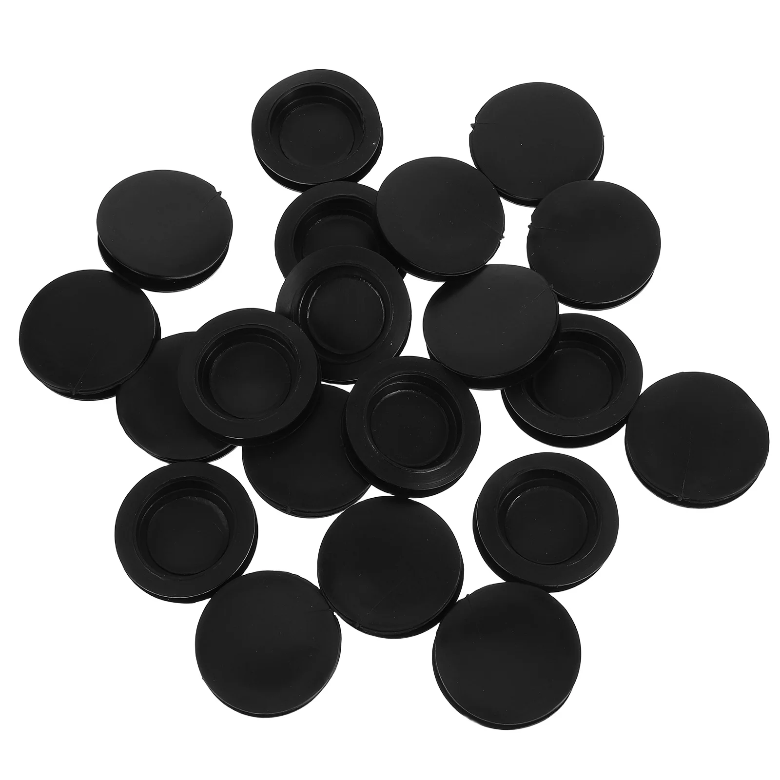 20Pcs Piggy Bank Stopper Rubber Round Saving Box Plug Box Closure Coin Bank Cover Black Round Plug Closure