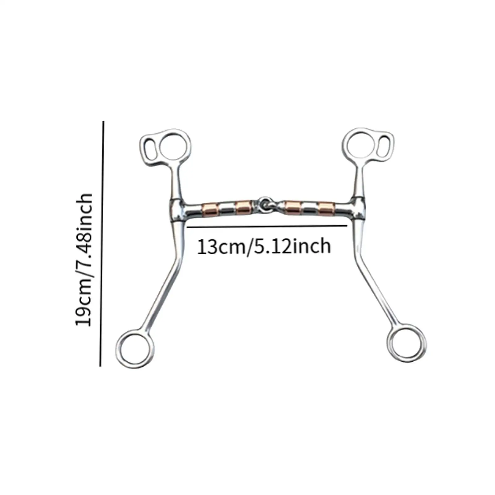 ステンレス鋼ホースビット乗馬用品防錆頑丈なプロのギャグビット馬のトレーニング用馬具