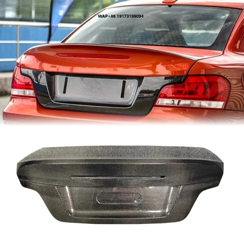 

New 2011-2012 for 1 Series M Coupe (E82) Upgraded Lightweight Carbon Fiber Trunk Lid Ducktail Spoiler Boot Lid