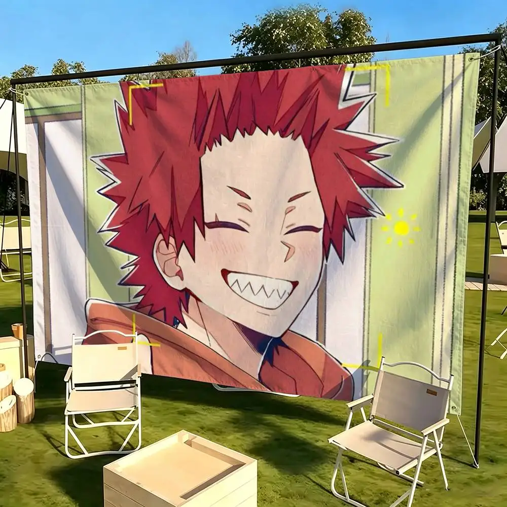 Cartoon Character Eijiro Kirishima  Flag Suitable For Party Club Outdoor Interior Wall Decoration Banner Fans Gift