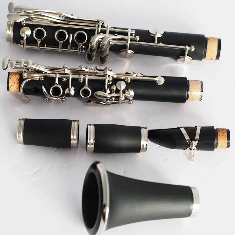 Nickel Plated 18keys ebonite Bb Clarinet