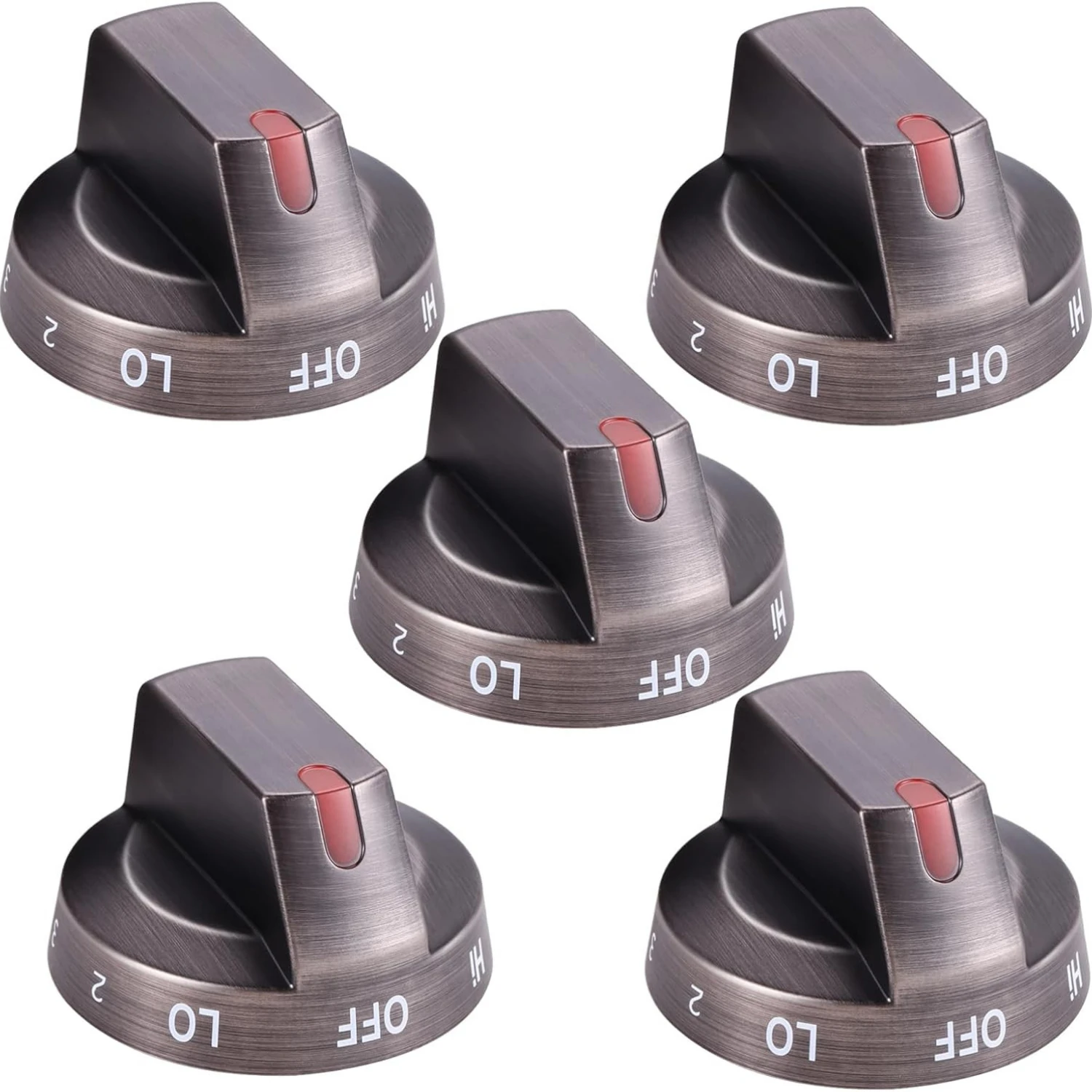 

5Pcs DG64-00975A Electric Range Knobs Replacement for Sam-Sung NE/NX9000T Oven Stove Burner Knob DG64-00975A 001 DG64-00975A 002