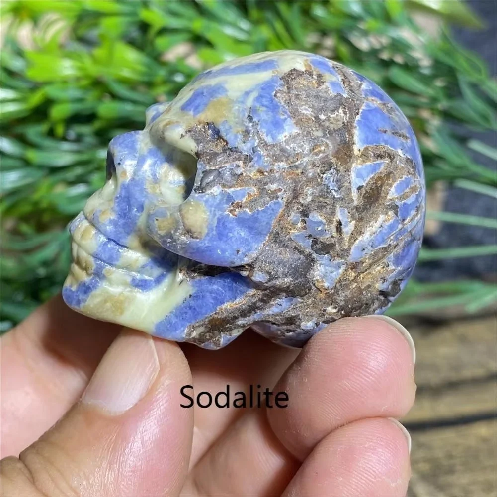 Skulls Bloodstone Stone Natural Black Tourmaline Obsidian Crystal Cranium Mineral Reiki Meditation Energy Home Decor For Room