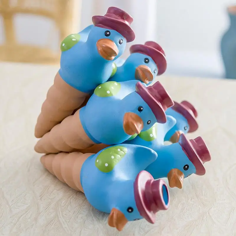 4pcs Plant Watering Spikes Decoration Cute Duck Watering Globes hassle free Garden Supplies for Indoor and Outdoor Plant Pot