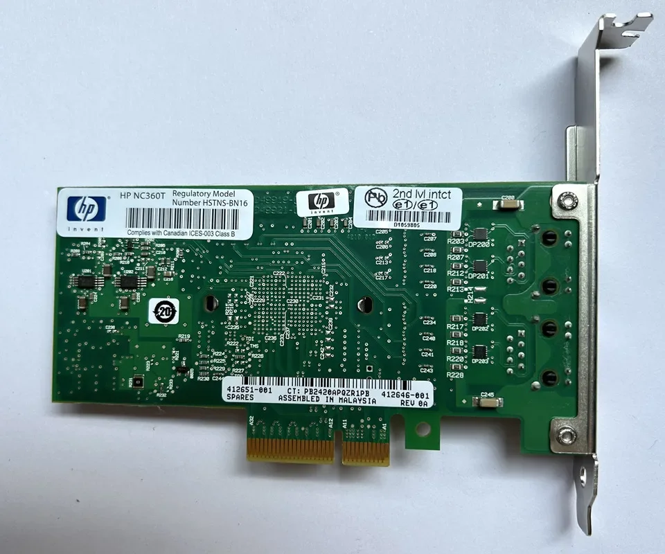 Original EXPI 9402PT 82571GB PCI-E Dual Port Gigabit Server Network Card