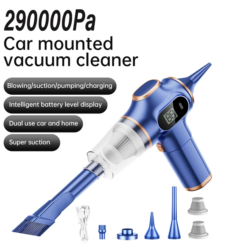 290000Pa Car Vacuum Cleaner 5in1 Wireless Vacuum Cleaner Handheld Vacuum Pump For Car Office Home Appliances