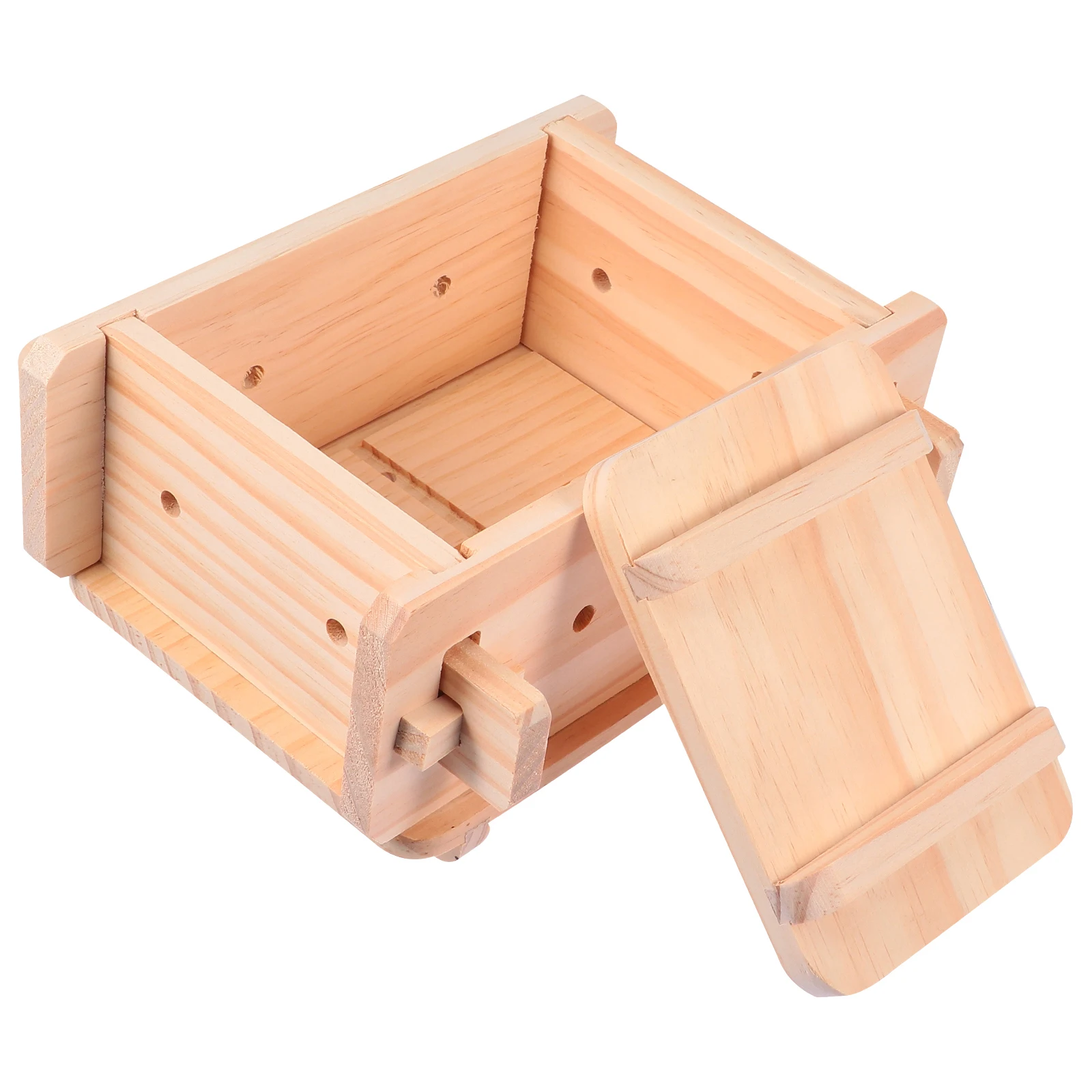 

1 Set Wooden Tofu Mold Box For Diy Homemade Tofu Making Kit Presser Drainer Tool Curd Shaper Kitchen Gadget Tool