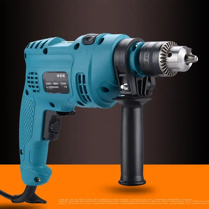 Impact Electric Drill Electric Rotary Wall Drilling Tool 220V 580W 2500rpm Impact Dual-purpose Variable Speed Electric Drill