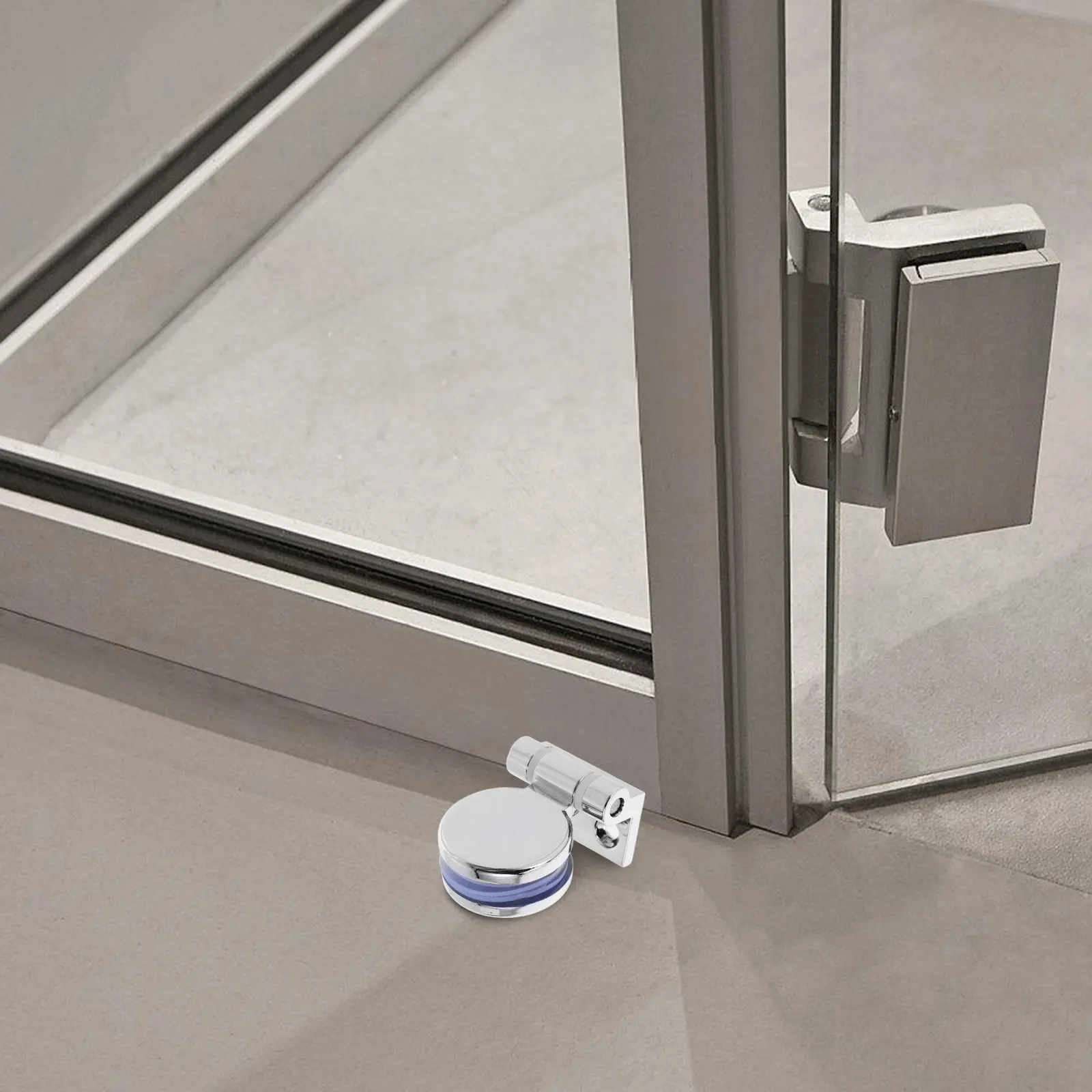 

Бескаркасная стеклянная дверь, 180-градусная металлическая петля для шкафа с плавным закрыванием, замена для дверей кухни и ванной комнаты, односторонняя скрытая петля