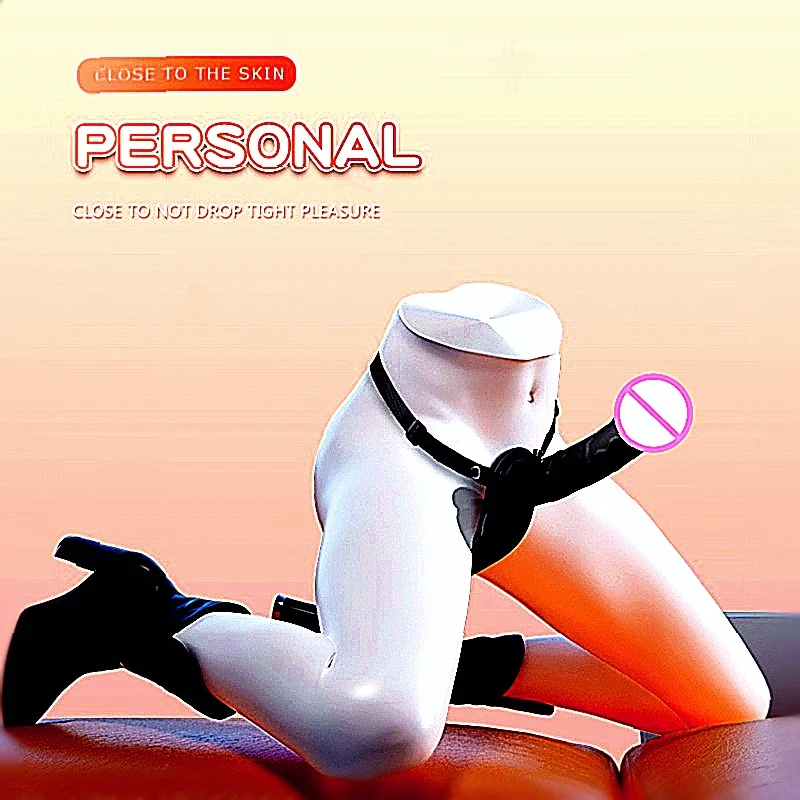 Wear Double Shock Leather Pants Dildo Silicone Strap On Dildo Lesbian Sex Toys Strap On Belt Dildos For Girl Double Heads