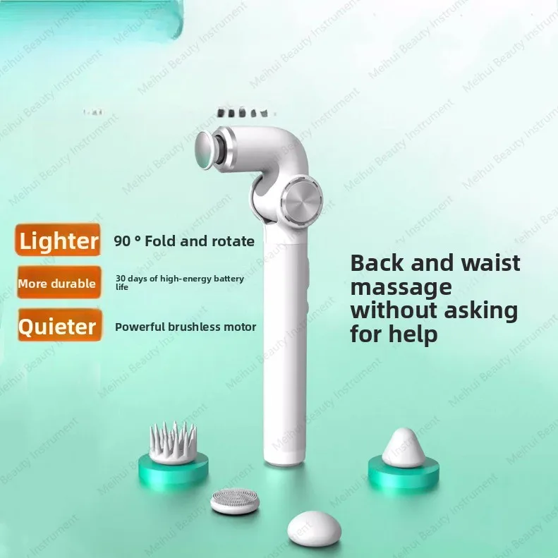 Fascia Gun Foldable Muscle Relaxation Ultra Mini Professional Massager Women's Small Neck Apparatus