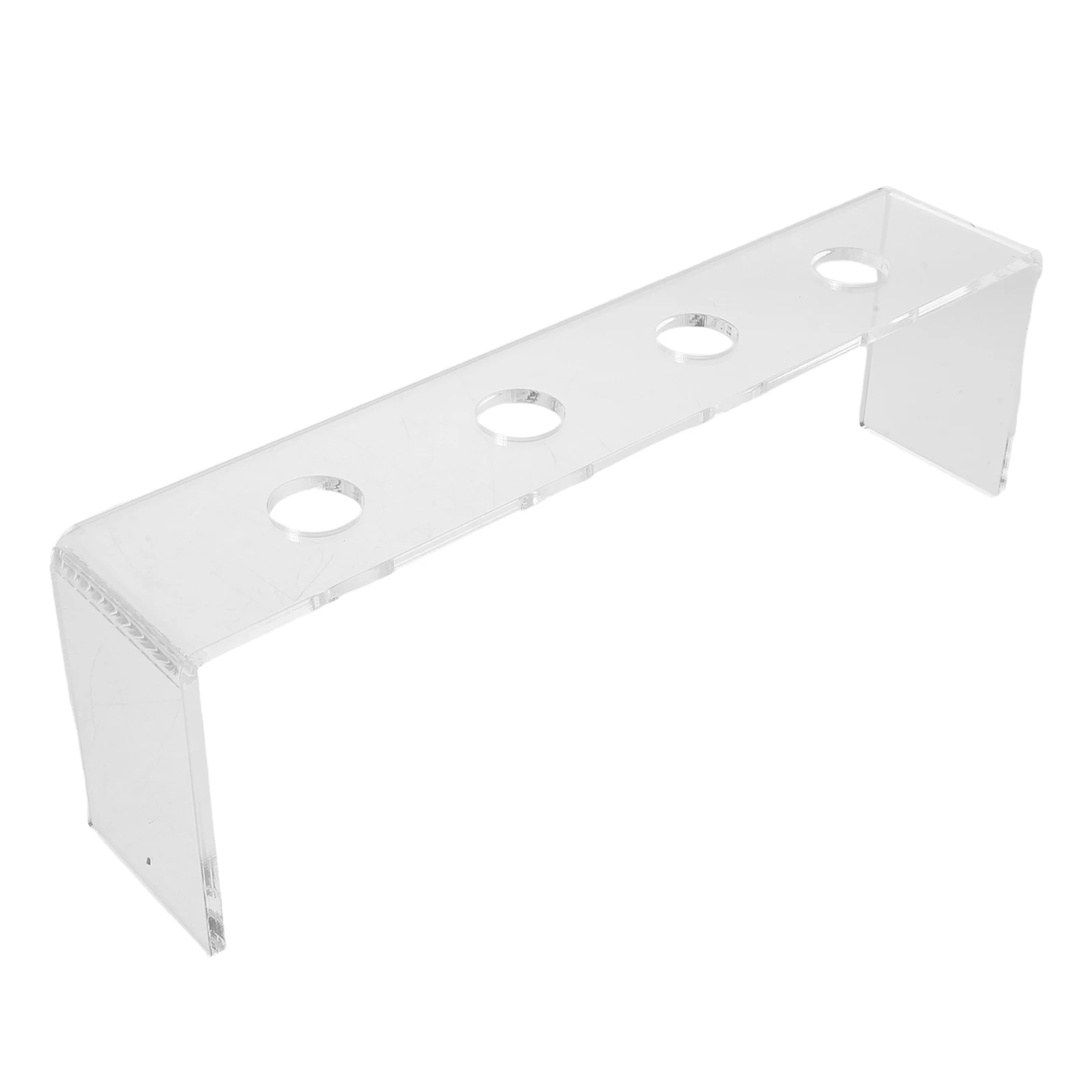 

4 Slot Wine Stopper Pourer Storage Rack Acrylic Pedestal Stand Transparent Liquor Staircase Riser Ice Cream Cone Holder Kitchen