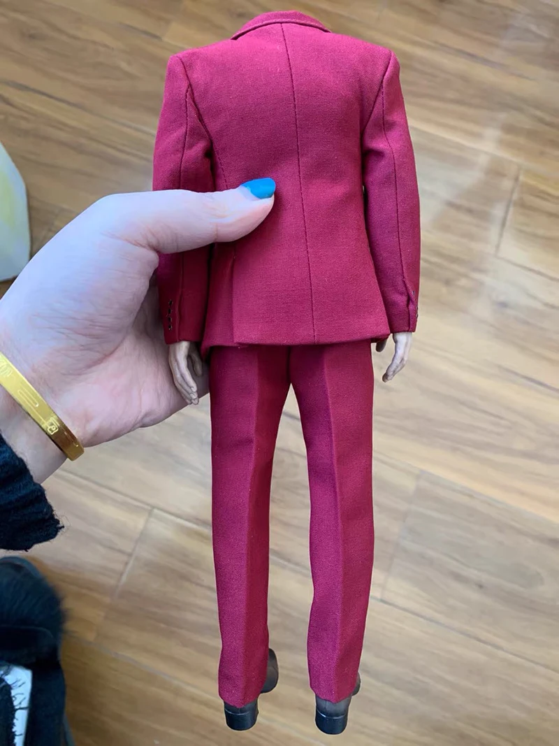 Toy Center CEN-M13 1/6 Comedian Clothing Set Red Suit Yellow Vest Green Shirt Doll Clothing Accessories Fit 12'' Action Figure