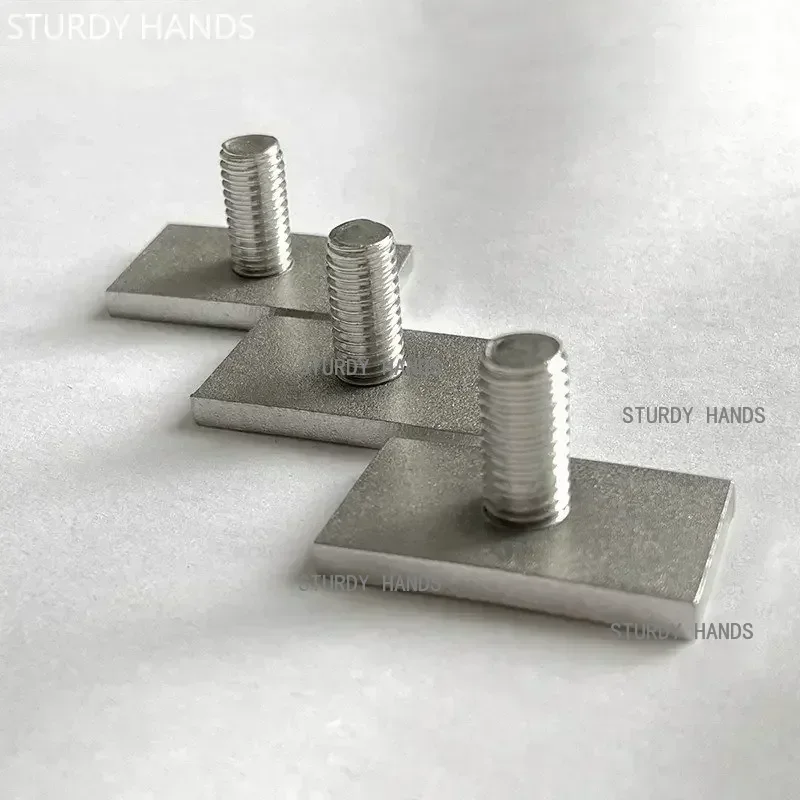 5Pcs Stainless Steel T-Slot Chute Rail Track T Shape Type Rectangle Hammer Head Bolt Screw M6 M8 Hardware Tools Supplies
